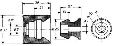 Componentes para retén de puerta 2537813 (2)