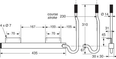 Zinc plated steel door retainer (2)