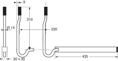 Zinc plated steel door retainer, greased (2)