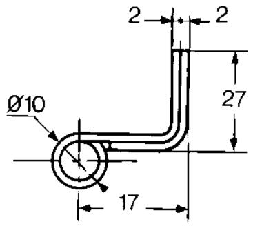 Stahl-Scharnier,verzinkt, Aluminiumbolzen (3)