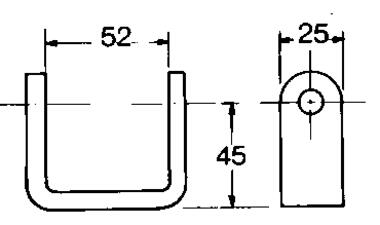 Zinc plated steel hinge bracket weld-on (2)