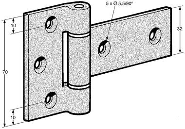 Zawias z aluminium anodowanego (2)