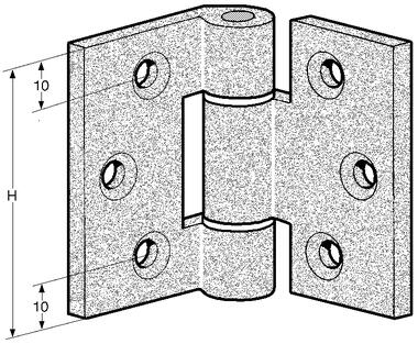 Aluminium-Scharnier, eloxiert (2)