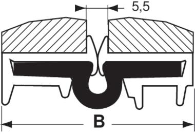 Aluminium continuous hinge, 180° opening (2)