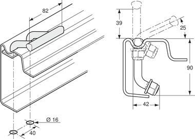 Steel lashing ring, Zinc plated (2)