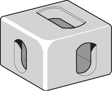 Coin de conteneur ISO 1161, acier moulé, modèle supérieur