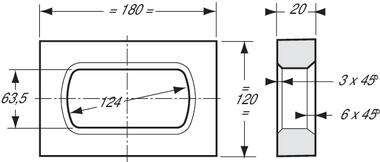 Plaque de fixation simple pour caisse amovible non normalisée (2)