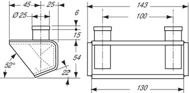 Counter bearing, welded untreated steel (2)