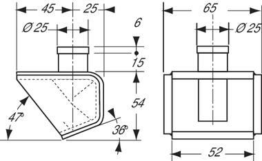 Contrasoporte simple, acero soldado bruto (2)