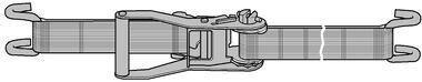Zurrriemen mit Ratsche, mit Einhänghaken, Reißfestigkeit: 5 t (1)