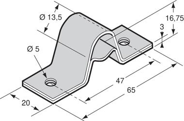 Zinc plated steel bracket (2)