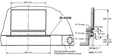 Section bar for lifting part, self colour steel (2)