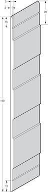 Profil listwy przyściennej, aluminium surowe (1)