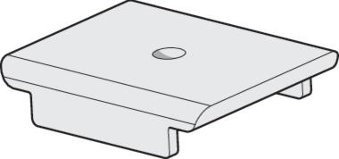 Grey plastic fixing piece