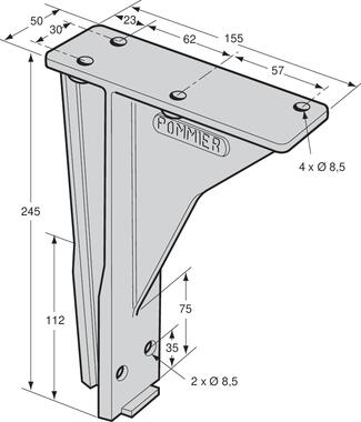 Support de penderie aluminium (1)