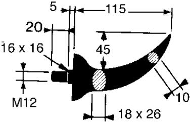 Self-locking aluminium meat hook (2)