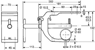 Soporte de aluminio extrusionado bruto (2)