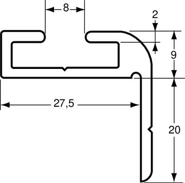 Profil aluminium brut