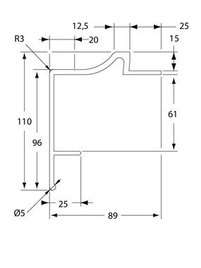 Profil boczny , aluminium  surowe (1)