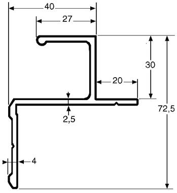 Aluminium roof profile (1)