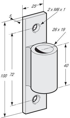 Bolt-on bracket for 3110286, 3110287 profile