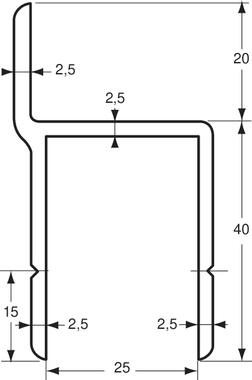 Flange frame profile