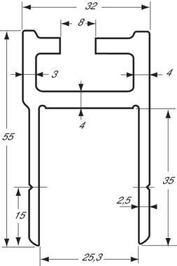 K20 Frame profile for KINNEGRIP