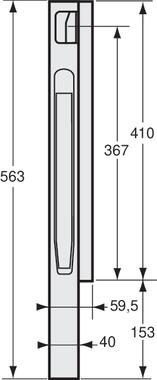 K20 Rancher de 400 mm, modèle avant fixe, acier peint