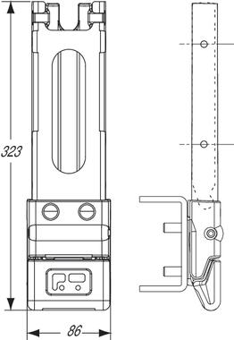 Mechanik komplett, Stahl KTL, mit Sockel, für Fahrzeug 3,5 t (2)