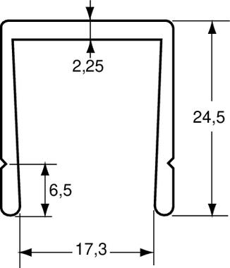 Perfil de encuadre, aluminio bruto (1)