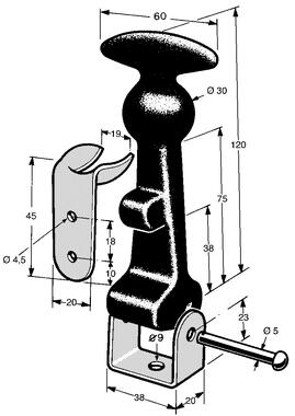 Zinc plated complete bonnet fastener