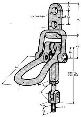 Bonnet fastener with cam