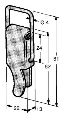 Steel toggle fastener