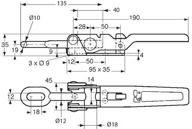 Locking gear to be screwed, with safety retaining mechanism (2)