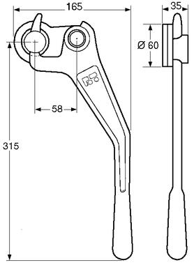 self colour steel dropside locking gear with keeper (2)