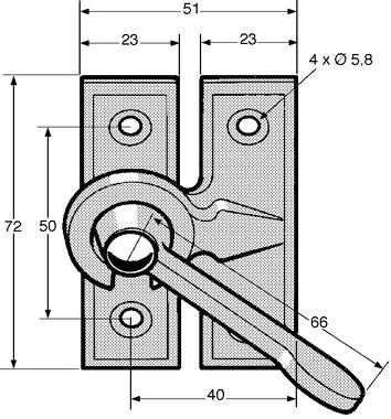 Spannverschluß, Stahl, verzinkt, chromatiert (2)