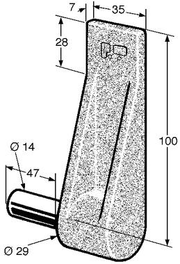 Drop forged steel gudgeon (1)