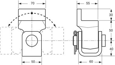 Supporto articolato in acciaio grezzo con ingrassatore (2)