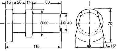 Drop-forged steel link pin (NF (2)