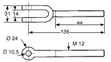 Zinc plated steel bracket (2)