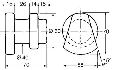 Drop-forged steel link pin (NF (2)