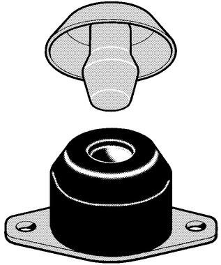 Tipper shock absorber assembly