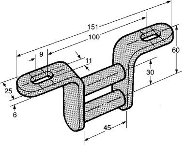 Hinge with securing holes (1)