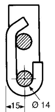 Self colour steel bracket for hinges 3543621 S (2)