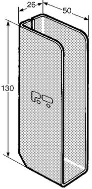 Plank bracket, self colour steel (1)