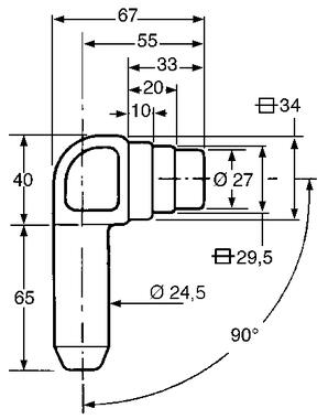 Terminale per arco telone, acciaio grezzo (2)