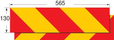 Juego de 2 adhesivos ECE 70-01RF (Enmienda 01) para vehículo > 6 toneladas (1)