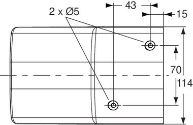 Front end cap, black polyethylene (2)