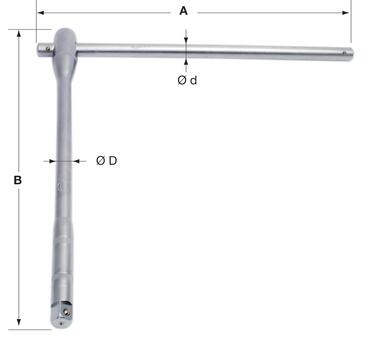 Zinc plated crank-handle only, with cloth bag (2)