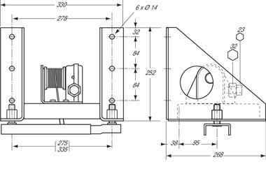 Wheel carrier, 8/10 stud wheel (2)